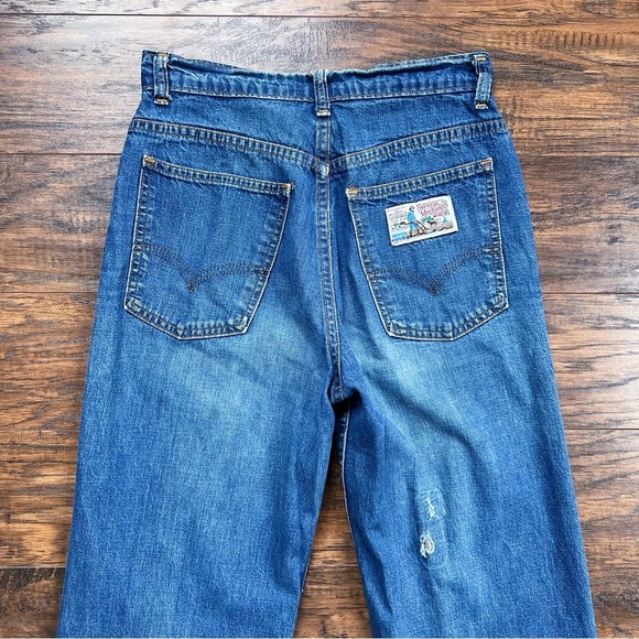 Levi’s • vintage 1970s Plowboy jeans high waist wide leg thrashed faded 70s - Picture 11 of 12